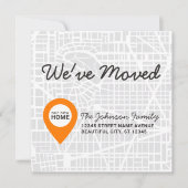 Unieke we hebben Map New Home Address Moving Aankondiging (Voorkant)