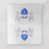 Unieke Weddenschapskaarten, liefde en hart (Binnenkant ongevouwen)