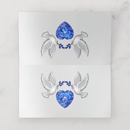 Unieke Weddenschapskaarten, liefde en hart (Binnenkant ongevouwen)