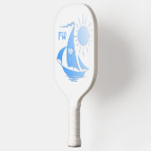 Unieke whimsical Theater Sailing Monogram Pickleball Paddle (Links)