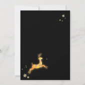 Unieke winterrendierwhisky bruiloft kaart (Achterkant)