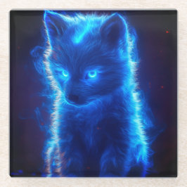 Unieke Wolf Pup Onderzetter