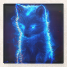 Unieke Wolf Pup Onderzetter