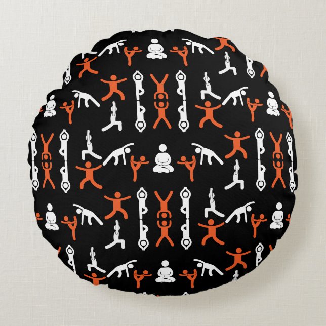 Unieke Yoga Gift Rond Kussen (Voorkant)
