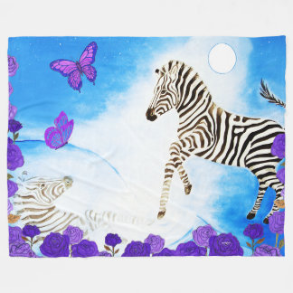 Unieke Zebra Fleece Deken
