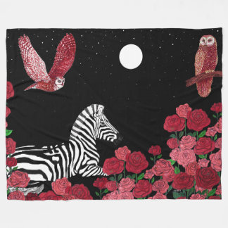 Unieke Zebra Fleece Deken