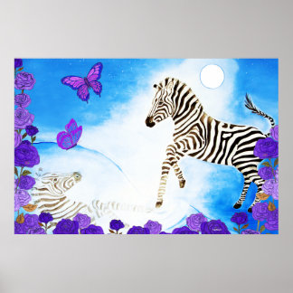 Unieke Zebra Poster