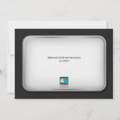 Unieke Zebra Print Pink Birthday Invitations Kaart (Achterkant)