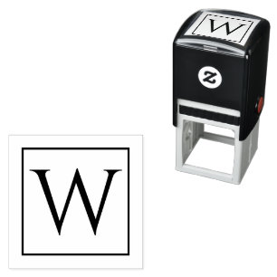 Unieke zelfinktstempel met uw monogram zelfinktende stempel