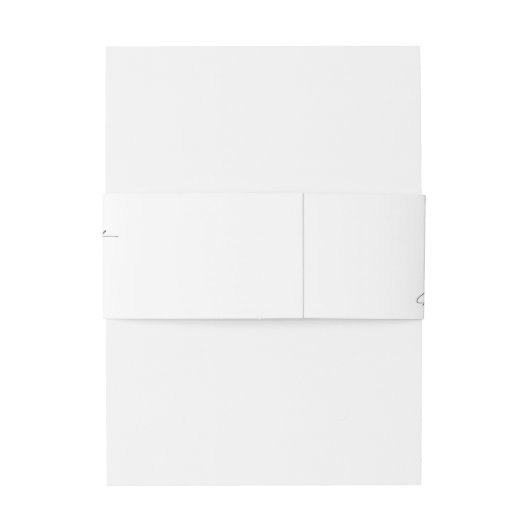 Unieke zwart wit liefde lachen monogram bruiloft uitnodigingen wikkel (Achterkant Voorbeeld)