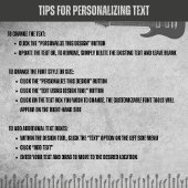 Unieke zwarte en grijze rock gitaar Treble Clef Bedrukte Rugzak