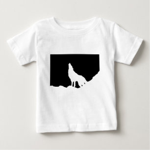 Unieke zwarte en witte Pop Art Wolf Silhouette