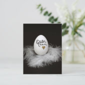 Unieke zwarte paaskaart briefkaart (Staand voorkant)