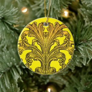Unieke  zwijn Ombre Gold Keramisch Ornament