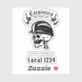 Unieluthandel - Aangepaste naam hard Pet - Logo sc Sticker (Vel)