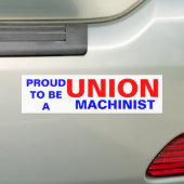 UNIEMACHINIST BUMPERSTICKER (Op auto)