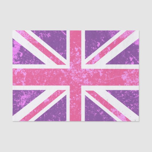 Unienaansluiting, Paars en roze Tissuepapier (Voorkant)