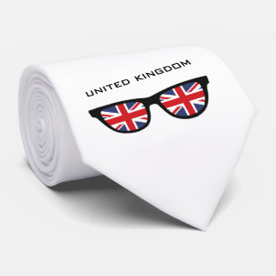 Uniepaansluiting UK - aangepaste tekst en kleuren- Stropdas