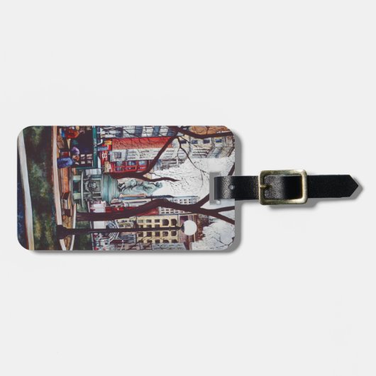 Unieplein: Kleur en kleur Bagagelabel (Voorkant horizontaal)