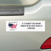 Unies Bumpersticker (Op auto)