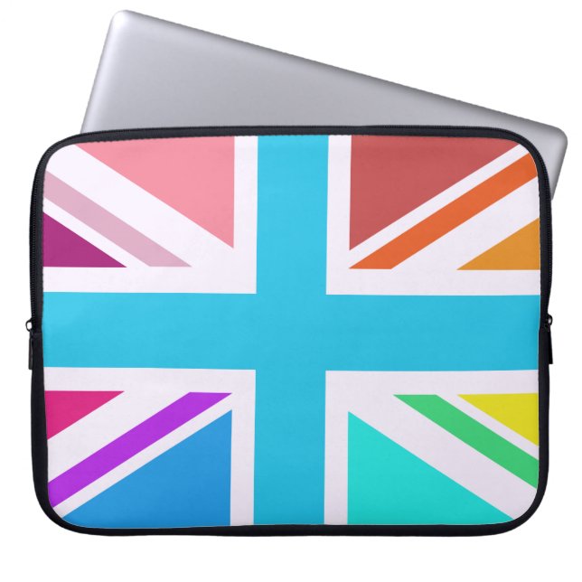 Unievlag/Jack-ontwerp - Multicolorf Laptop Sleeve (Voorkant)