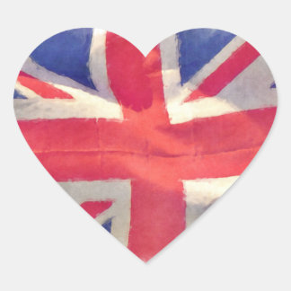 Unievlag of Uniefouanwel Brits patriot Hart Sticker
