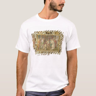 Unificatie van de staat, details van decoratief t-shirt