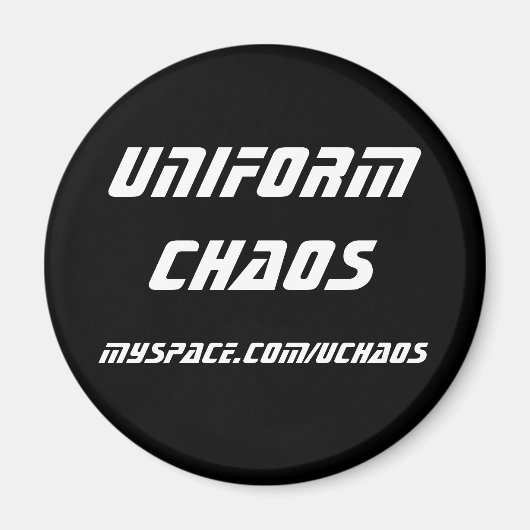 Uniform Chaos magneet - wit (Voorkant)
