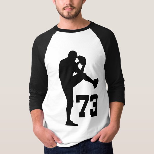 Uniform nummer 73 voor Baseball Player T-shirt (Voorkant)