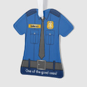 Uniforme de policier de bleu royal (devant)