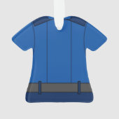 Uniforme de policier de bleu royal (dos)