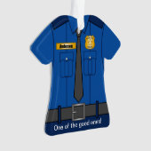 Uniforme de policier de bleu royal (devant)