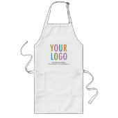 Uniforme de tablier long personnalisé avec logo de (Devant)