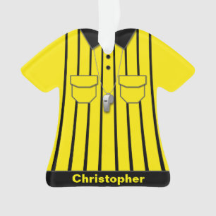 Uniforme jaune mignon d'arbitre du football
