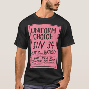 Uniforme keuze - werkelijke roze prestatiebrochure t-shirt