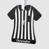 Uniforme noir de douilles d'arbitre personnalisé (devant)