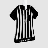 Uniforme noir de douilles d'arbitre personnalisé (devant)