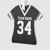 Uniforme noire de football Jersey (devant)