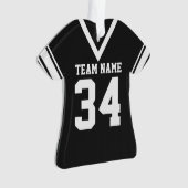Uniforme noire de football Jersey (devant)