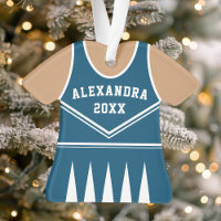 Uniforme personnalisé de cheerleader marine
