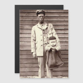 Uniforme postman met Baby in Mailbag (Voorkant / Achterkant)