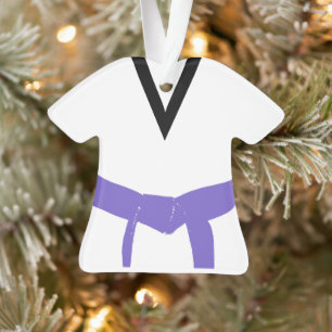 Uniforme pourpre de ceinture d'arts martiaux
