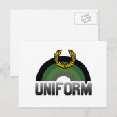 Uniforme trots briefkaart (Voorkant / Achterkant)