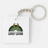 Uniforme trots sleutelhanger (Achterkant)