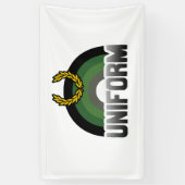 Uniforme trots spandoek (Verticaal)
