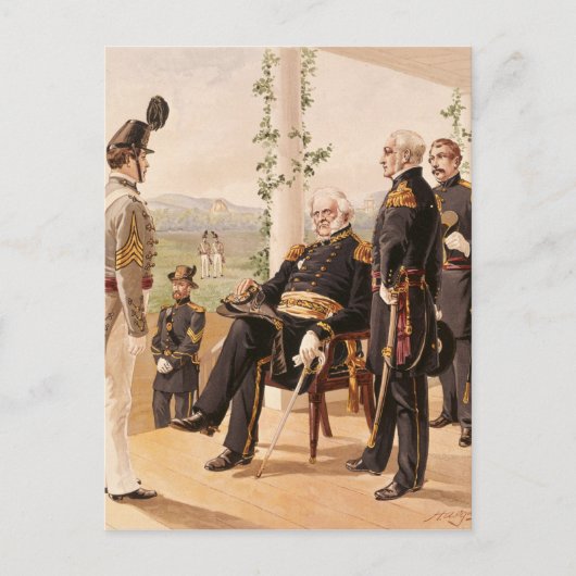 Uniformen van het Amerikaanse leger Briefkaart (Voorkant)