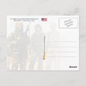 Uniformen van het Amerikaanse leger in het Midden- Briefkaart (Achterkant)