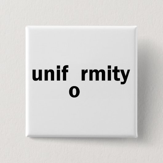 uniformiteit vierkante button 5,1 cm (Voorkant)