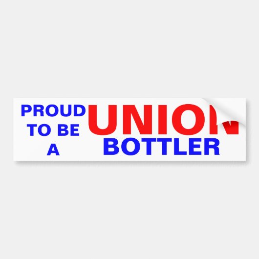 UNION BOTTLER BUMPERSTICKER (Voorkant)
