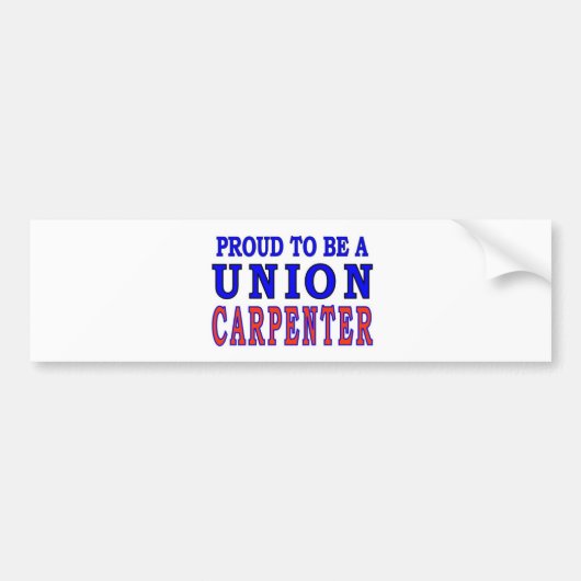 UNION CARPENTER BUMPERSTICKER (Voorkant)